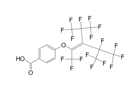 4-([3,4,4,4-Tetrafluoro-2-[1,2,2,2-tetrafluoro-1-(trifluoromethyl)ethyl]-1,3-bis(trifluoromethyl)-1-butenyl]oxy)benzoic acid