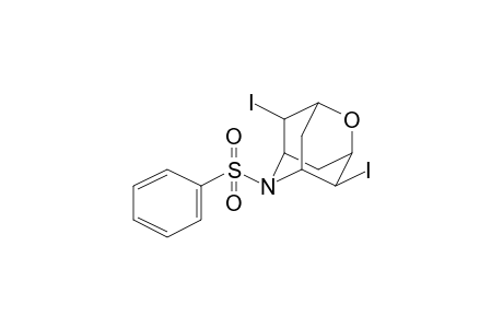 2-Oxa-6-azatricyclo[3.3.1.1(3,7)]decane, 4,8-diiodo-6-(phenylsulfonyl)-, (1.alpha.,3.beta.,4.beta.,5.alpha.,7.beta.,8.alpha.)-