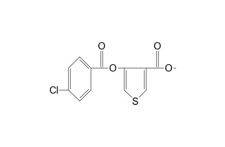 4-hydroxy-3-thiophenecarboxylic acid, methyl ester, p-chlorobenzoate