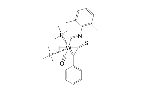 W(PHCCS)I(CN-2,6-C6H3ME2)(CO)(PME3)2