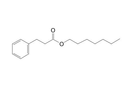 Benzenepropanoic acid, heptyl ester