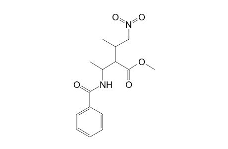 Methyl 2-[1-(benzoylamino)ethyl]-3-methyl-4-nitrobutanoate