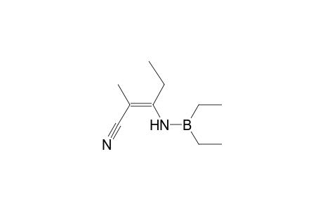 2-Pentene, 2-cyano-3-(diethylborylamino)-