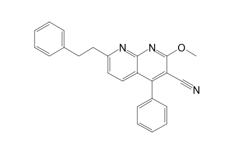 3-Cyano-2-methoxy-7-(2-phenylethyl)-4-phenyl-1,8-naphthyridine