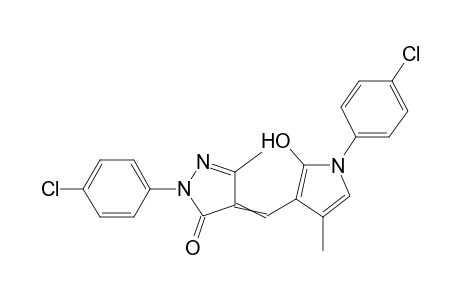 1-(4-Chlorophenyl)-4-[[1-(4-chlorophenyl)-5-hydroxy-3-methyl-4-pyrrolyl]methylen]-3-methyl-2-pyrazolin-5-one