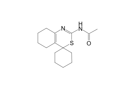 4H-Benzo[d][1,3]-thiazine, 5,6,7,8-tetrahydro-2-acetamido-4,4-pentamethylene-