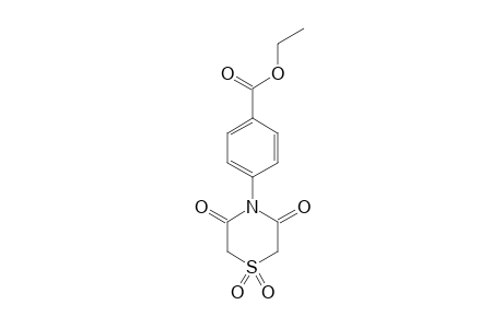 p-(3,5-dioxothiomorpholino)benzoic acid, ethyl ester, S,S-dioxoide