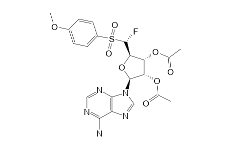 2',3'-di-o-Acetyl-5'-deoxy-5'-S-fluoro-5'-[(4-methoxyphenyl)-sulfonyl]-adenosine