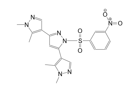 1,1'',5,5''-tetramethyl-1'-((3-nitrophenyl)sulfonyl)-1H,1'H,1''H-4,3':5',4''-terpyrazole