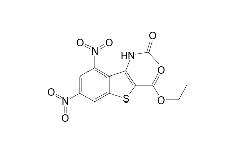 3-Acetylamino-4,6-dinitro-benzo[b]thiophene-2-carboxylic acid ethyl ester