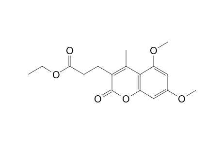 3-Ethoxycarbonylethyl-5,7-dimethoxy-4-methyl-coumarin