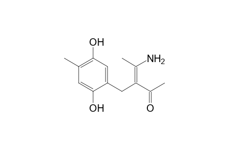 (Z)-4-Amino-3-[(2,5-dihydroxy-4-methyl-phenyl)-methyl]-pent-3-en-2-one