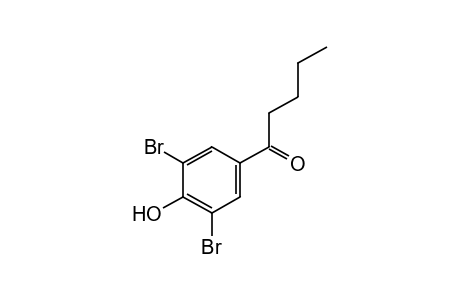 3',5'-dibromo-4'-hydroxyvalerophenone