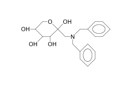 1-Deoxy-1-dibenzylamino.beta.-D-fructopyranose