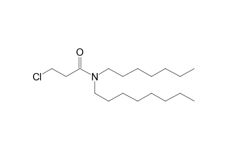 Propanamide, N-heptyl-N-octyl-3-chloro-