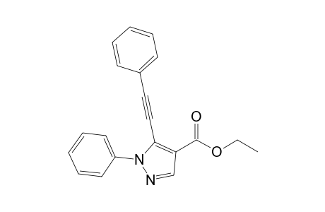 Ethyl 1-phenyl-5-(phenylethynyl)-1H-pyrazole-4-carboxylate