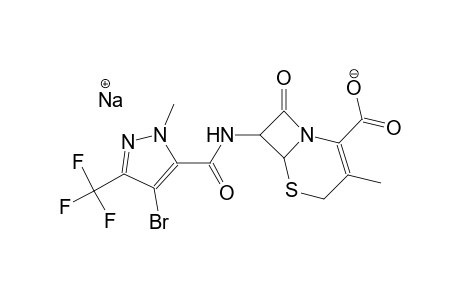 sodium 7-({[4-bromo-1-methyl-3-(trifluoromethyl)-1H-pyrazol-5-yl]carbonyl}amino)-3-methyl-8-oxo-5-thia-1-azabicyclo[4.2.0]oct-2-ene-2-carboxylate