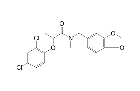 N-(1,3-Benzodioxol-5-ylmethyl)-2-(2,4-dichlorophenoxy)propanamide, N-methyl-