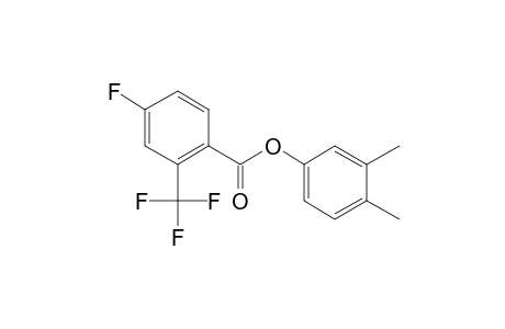 4-Fluoro-2-trifluoromethylbenzoic acid, 3,4-dimethylphenyl ester