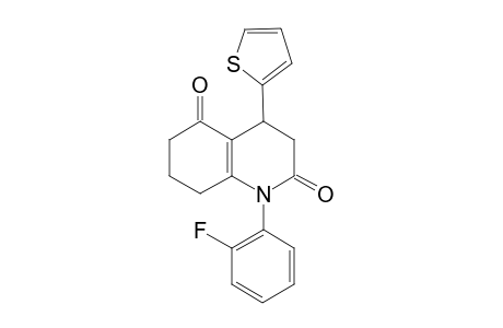 1-(2-fluorophenyl)-4-(2-thienyl)-4,6,7,8-tetrahydro-3H-quinoline-2,5-dione