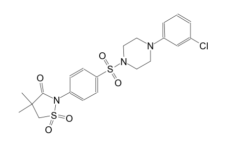 3-isothiazolidinone, 2-[4-[[4-(3-chlorophenyl)-1-piperazinyl]sulfonyl]phenyl]-4,4-dimethyl-, 1,1-dioxide