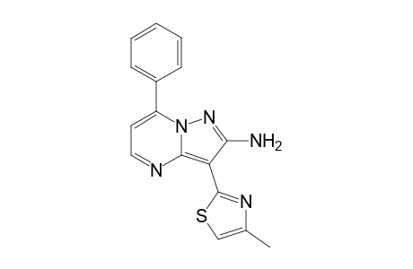 3-(4-Methyl-thiazol-2-yl)-7-phenyl-pyrazolo[1,5-a]pyrimidin-2-ylamine