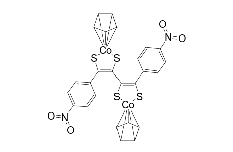 .mu.-(1,4-Bis(4-nitrophenyl)-1,3-butadiene-1,2,3,4-tetrathioato)-bis[(.eta.5)-cyclopentadieny]cobalt(III)