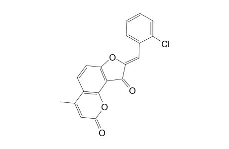 2H-Furo[2,3-H]chromene-2,9-dione, 8-(2-chlorobenzylidene)-4-methyl-