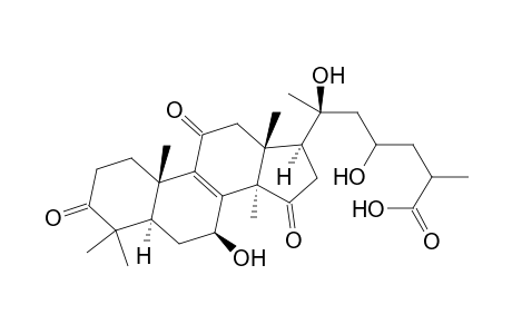 7.beta.,20,23gama-Trihydroxy-3,11,15-trioxolanosta-8-en-26- oic acid