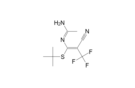 (1E)-N'-[(E,1Z)-1-(tert-butylsulfanyl)-2-cyano-3,3,3-trifluoro-1-propenyl]ethanimidamide