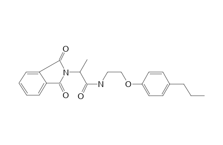 Propanamide, 2-(1,3-dihydro-1,3-dioxo-2H-isoindol-2-yl)-N-[2-(4-propylphenoxy)ethyl]-