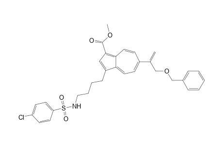 Methyl 6-(1-benzyloxymethyl)vinyl-3-[4-(4-chlorobenzenesulfonylamino)butyl]azulene-1-carboxylate
