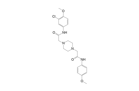 1,4-piperazinediacetamide, N~1~-(3-chloro-4-methoxyphenyl)-N~4~-(4-methoxyphenyl)-