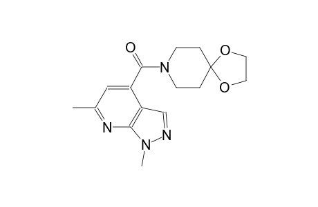 8-[(1,6-dimethyl-1H-pyrazolo[3,4-b]pyridin-4-yl)carbonyl]-1,4-dioxa-8-azaspiro[4.5]decane