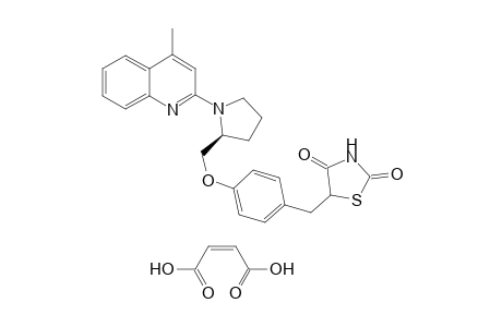 5-[4-[[1-(4-Methylquinolin-2-yl)-(2S)-pyrrolildin-2-yl]methoxy]phenylmethyl]thiazolidin-2,4-dione Maleate