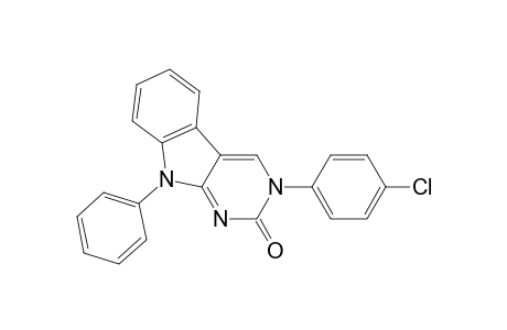 2H-Pyrimido[4,5-b]indol-2-one, 3-(4-chlorophenyl)-3,9-dihydro-9-phenyl-