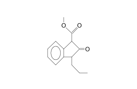 3-Propyl-2-oxo-2,3-dihydro-1H-indene-1-carboxylic acid, methyl ester