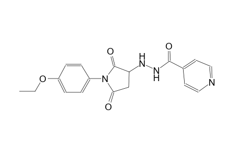 4-pyridinecarboxylic acid, 2-[1-(4-ethoxyphenyl)-2,5-dioxo-3-pyrrolidinyl]hydrazide