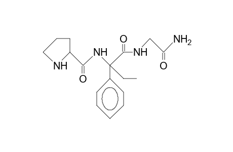 Glycinamide, L-prolyl-alpha-phenyl-L-alpha-aminobutyryl-N-Carbamoylmethyl-A-phenyl-A-(2-pyrrolidinecarboxamido)-butyramide