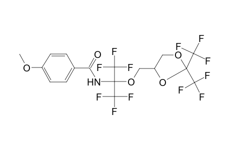 Benzamide, N-[1-(2,2-bis-trifluoromethyl-[1,3]dioxolan-4-ylmethoxy)-2,2,2-trifluoro-1-trifluoromethylethyl]-4-methoxy-