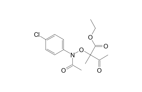 Ethyl 2-{[acetyl(4-chlorophenyl)amino]oxy}-2-methyl-3-oxobutanoate