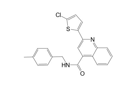 2-(5-chloro-2-thienyl)-N-(4-methylbenzyl)-4-quinolinecarboxamide