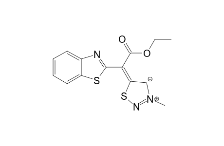 5-[(BENZOTHIAZOL-2-YL)-(ETHOXYCARBONYL)-METHYLENE]-3-METHYL-4,5-DIHYDRO-1,2,3-THIADIAZOL-3-IUM-4-IDE