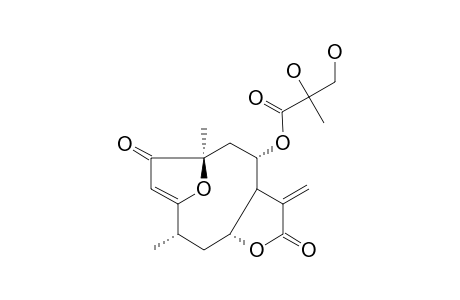 (4S,6R,7S,8S,10R)-1-OXO-3,10-EPOXY-8-(2,3-DIHYDROXYPROPANOYLOXY)-GERMACRA-2,11(13)-DIEN-6,12-OLIDE