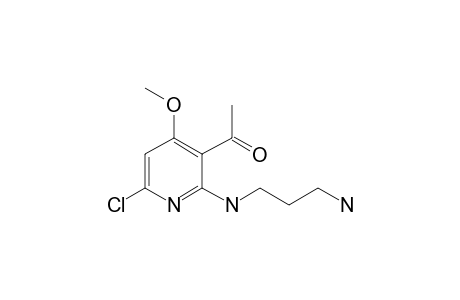 1-[2-(3-aminopropylamino)-6-chloro-4-methoxypyridin-3-yl]ethanone