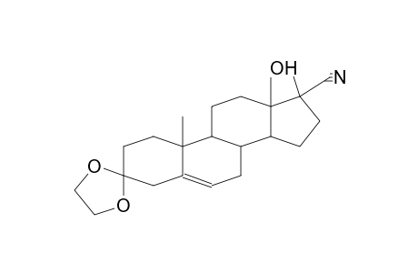 ANDROST-5-ENE-17-CARBONITRILE, 3,3-[1,2-ETHANEDIYLBIS(OXY)]-17-HYDROXY-, (17.ALPHA.)-