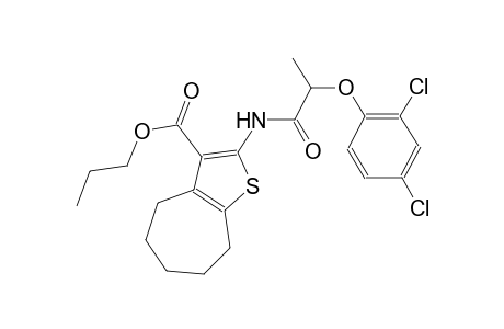 propyl 2-{[2-(2,4-dichlorophenoxy)propanoyl]amino}-5,6,7,8-tetrahydro-4H-cyclohepta[b]thiophene-3-carboxylate