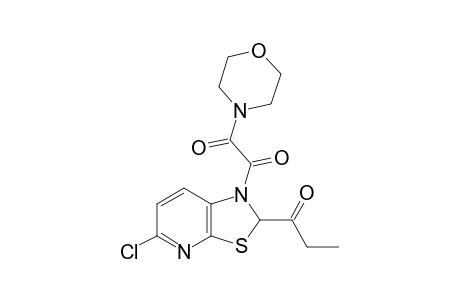 1-MORPHOLINOOXALYL-2-PROPANOYL-5-CHLORO-1,2-DIHYDROTHIAZOLO-[5.4-B]-PYRIDINE;ISOMER_A