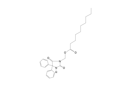 5,5-diphenyl-3-(hydroxymethyl)hydantoin, decanoate (ester)