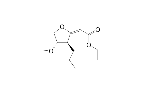 (2E)-2-[(3S,4S)-4-methoxy-3-propyl-tetrahydrofuran-2-ylidene]acetic acid ethyl ester